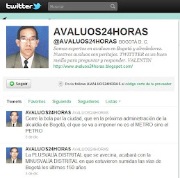 AVALUOS24HORAS en TWITTER