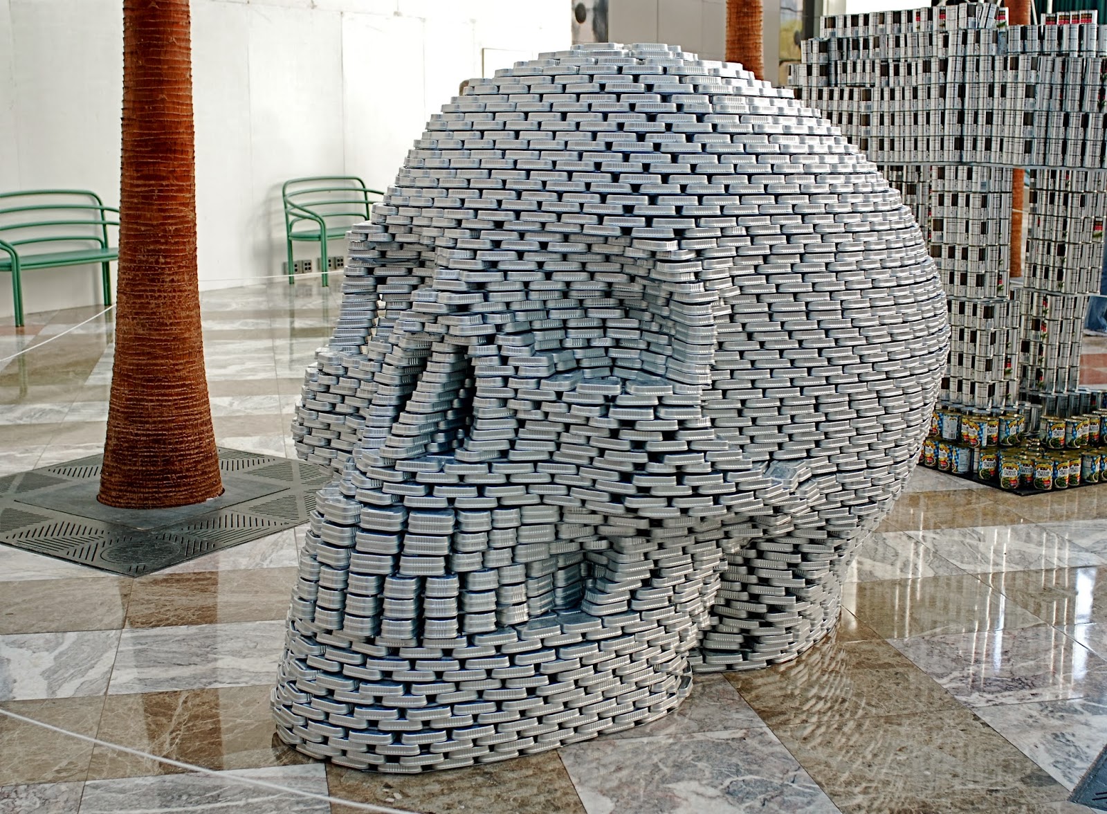 NYC ♥ NYC "Canstruction" Food Can Sculpture Exhibit And Food Drive