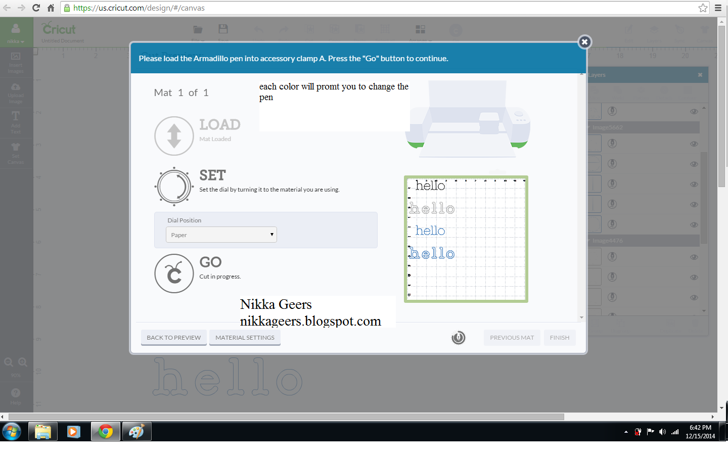 Create your Vision Cricut Explore Text Tutorial