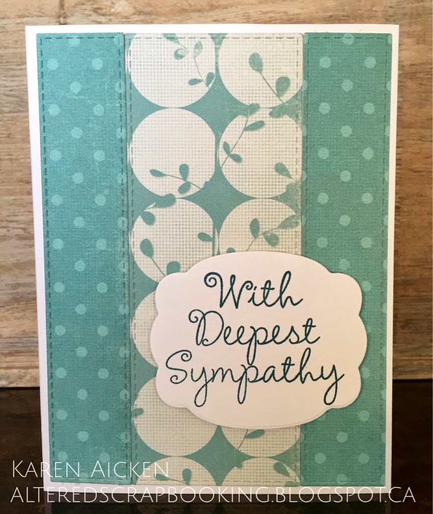 Altered Scrapbooking Blue Sympathy Card Duo
