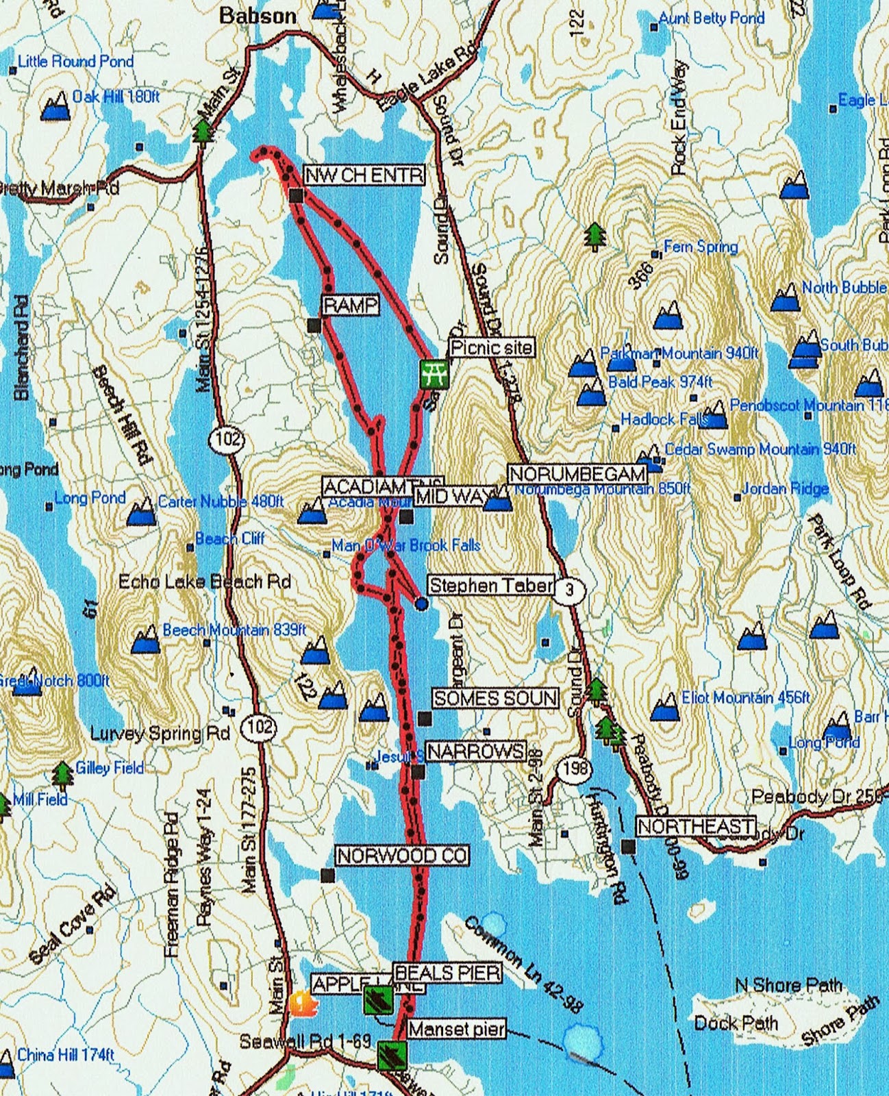 BirdingKayakingBabbling Kayaking Somes Sound & Frenchman Bay Maine