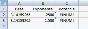 Error #¡NUM! en Excel Error #¡NUM! en Excel