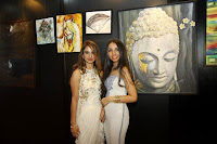 Parineeti, Karisma, Richa Chadda, Huma Qureshi and Lisa Haydon at Nikhar Tandon's art exhibition for Samvedna NGO 