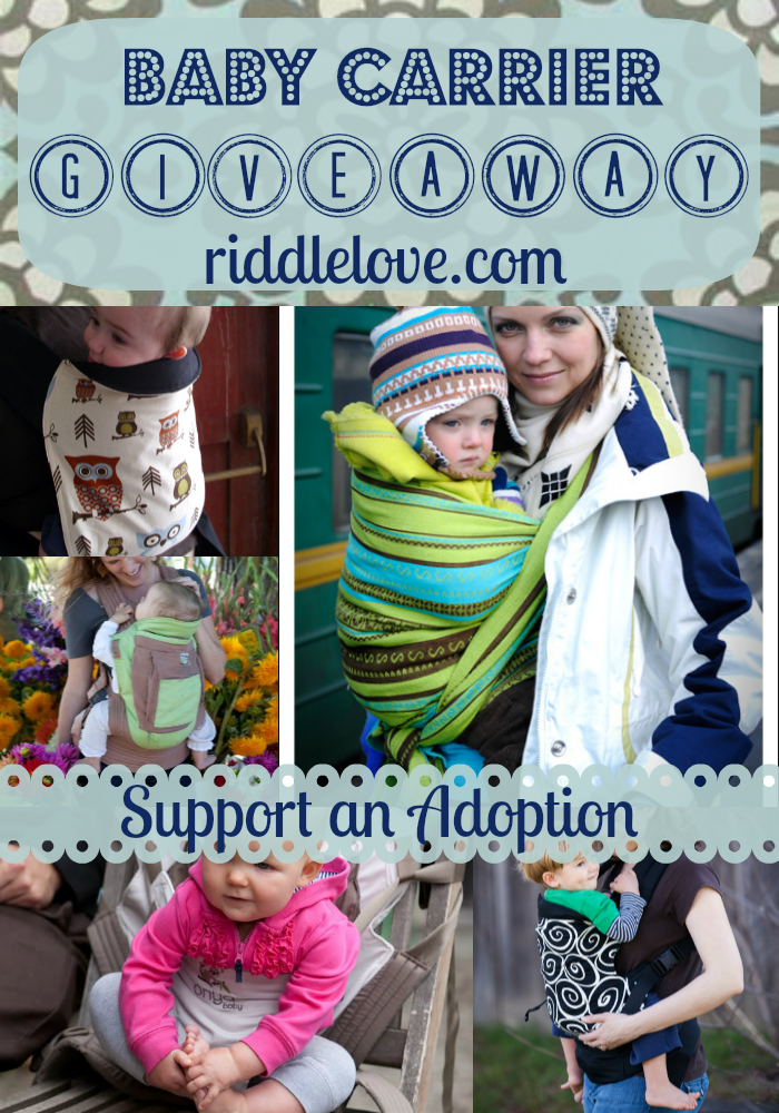 riddlelove 100 Baby Carrier Gift Certificat Giveaway WINNER!