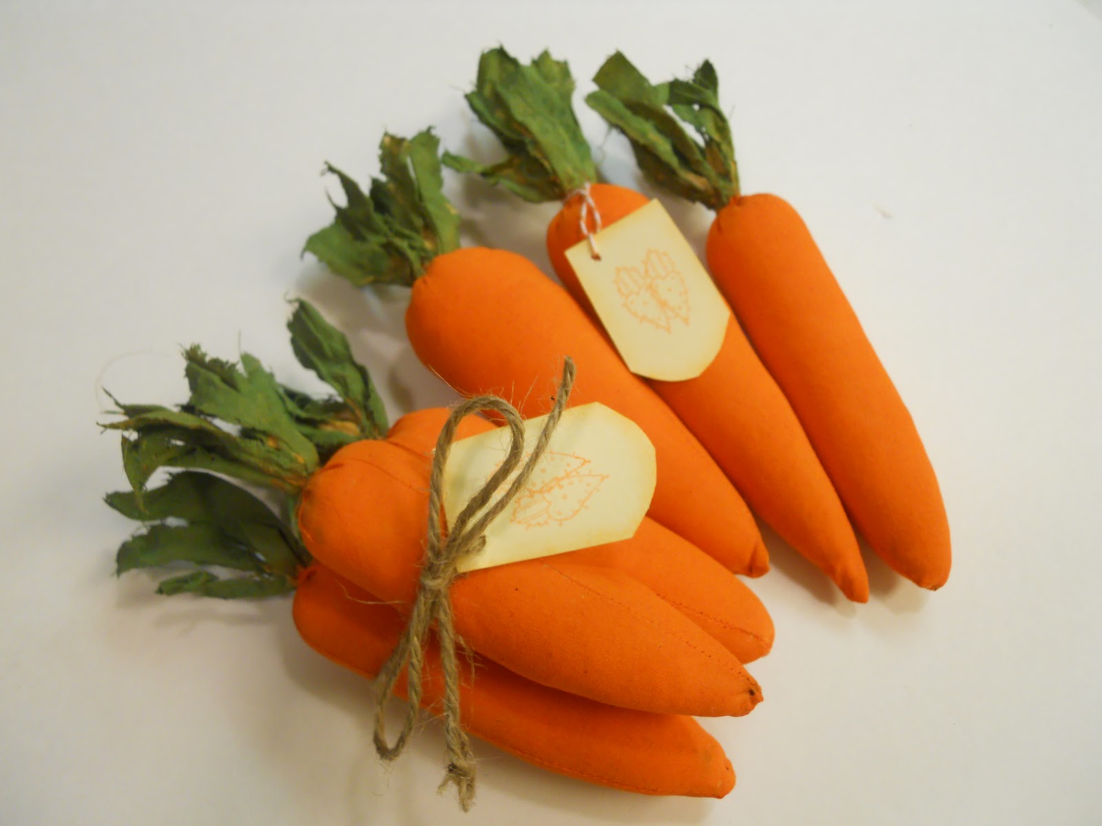 The Old Farmhouse Gathering Tutorial on Making Fabric Carrots