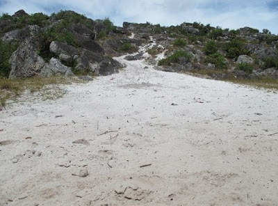 Pasir putih di Lembah Baliem, Papua