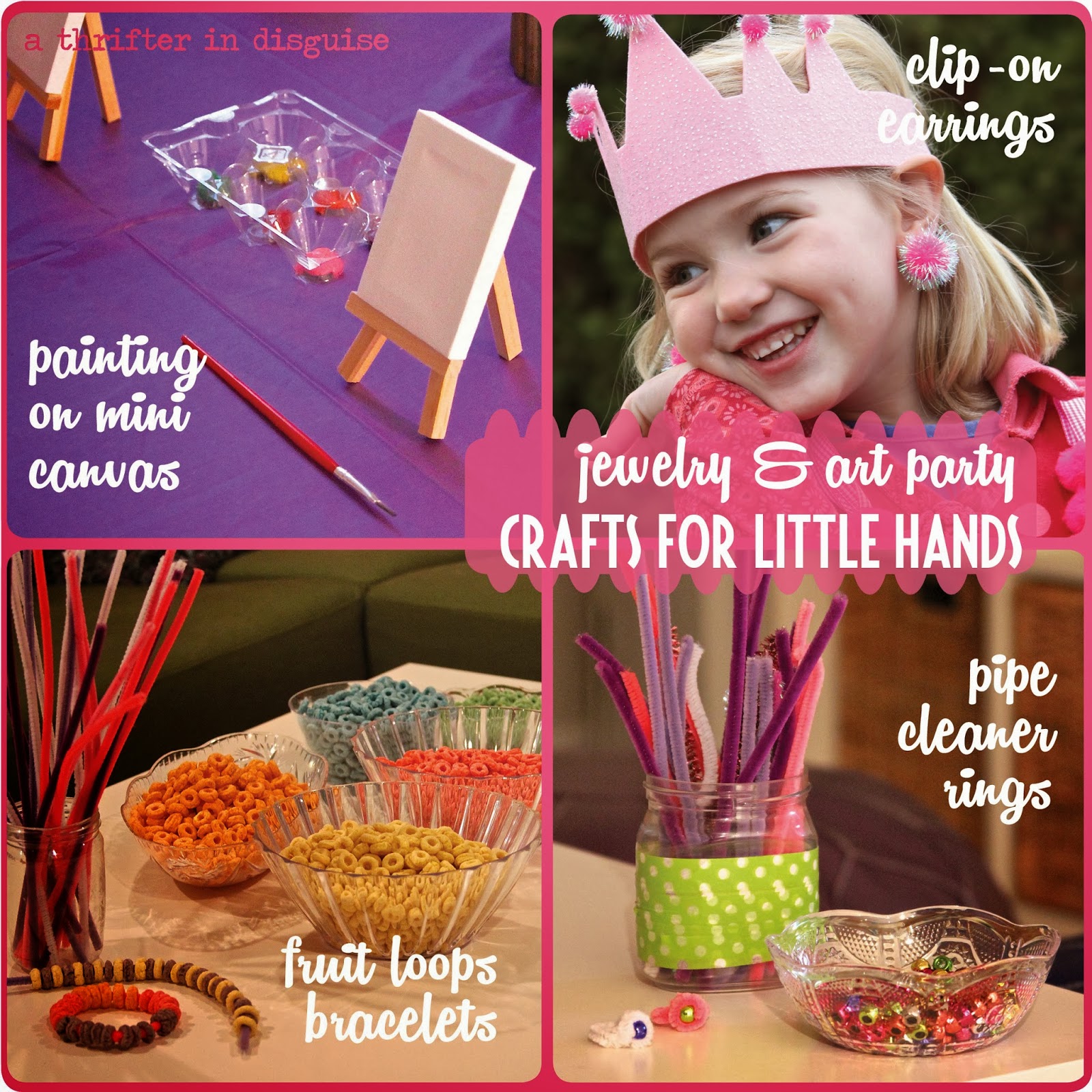 Crafts theme arts birthday A Thrifter in Disguise: Preschooler Birthday Party DIY Ideas