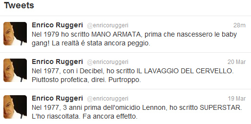 Enrico Ruggeri twitter