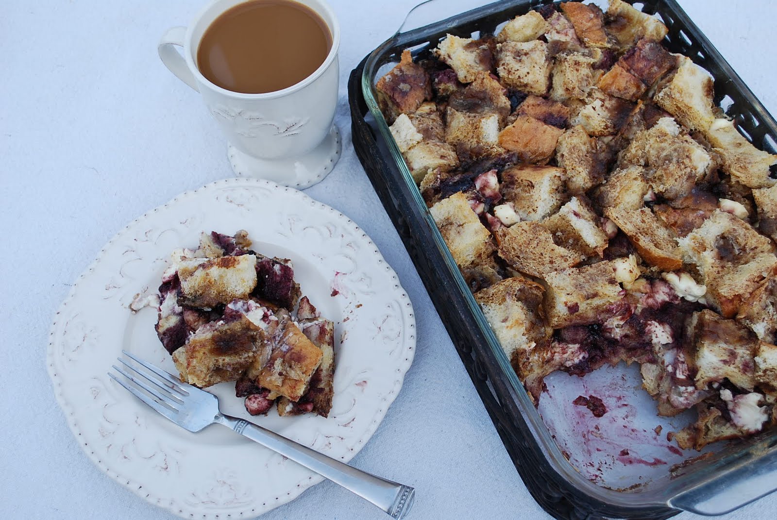 Mrs. Jones Blackberry French Toast Casserole