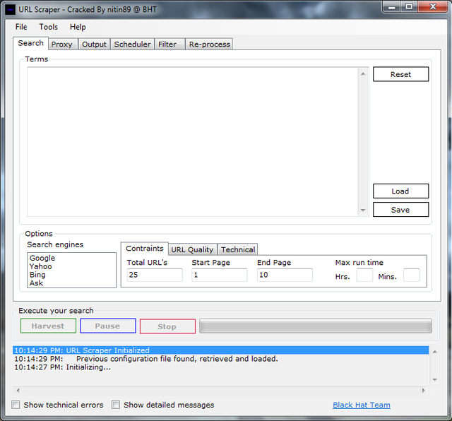 Crack Url Filter Configuration