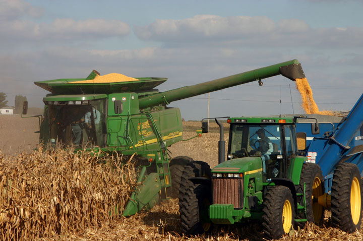 Combine Corn