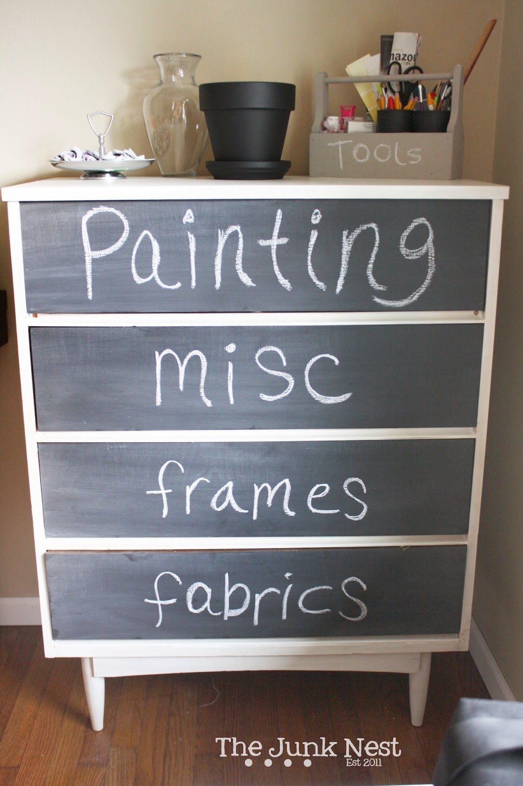 The Junk Nest New Craft Room Storage Dresser