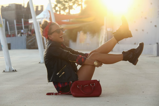 Street Style, glamour magazine, punk rock, bimba & lola, rayban