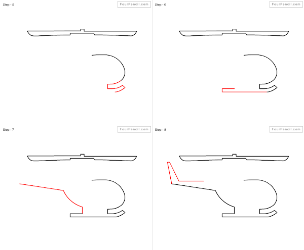 How to draw Helicopter - slide 1