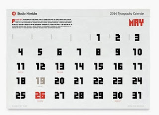 2014 table calendar