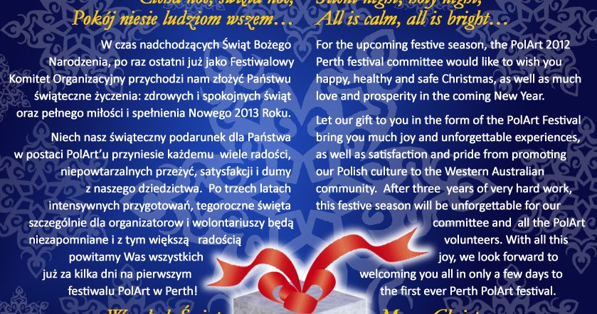 Bumerang Polski - Tablica: Życzenia świateczne z PolArt2012