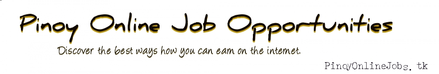 Pinoy Online Job Opportunities