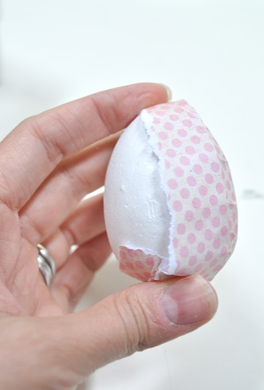 decoupage easter egg decor {tutorial} Little Birdie Secrets