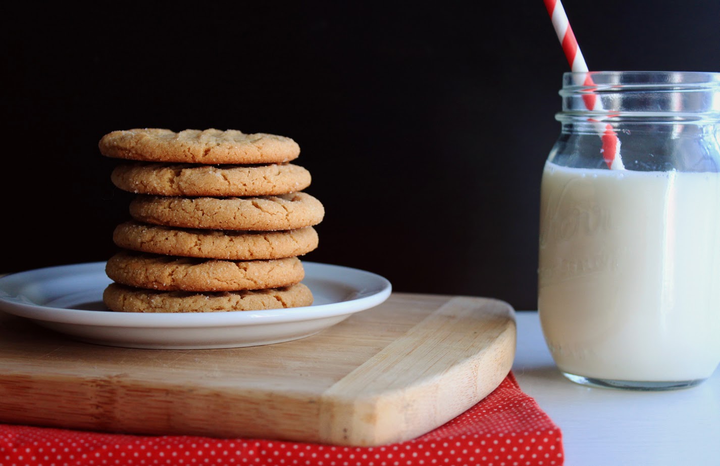 The Busty Baker Honey Peanut Butter Cookies