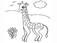 Giraffe coloring pages