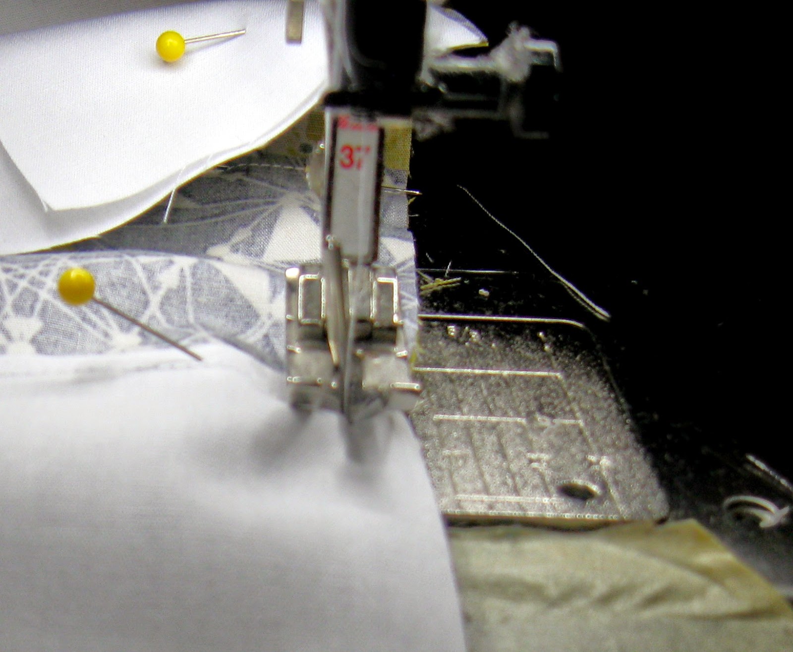 Happy Quilting Sewing Over Pins