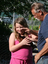 Brynn and Papa with Little Red Hen