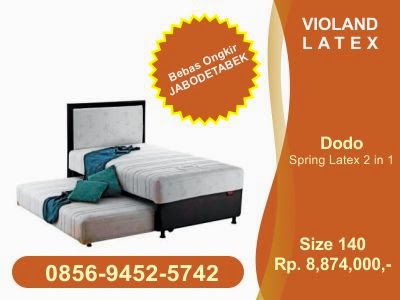 Jual Spring Bed, kasur Latex Merk Violand Tipe Dodo di Jakarta, Bogor, Depok , Tangerang, Bekasi