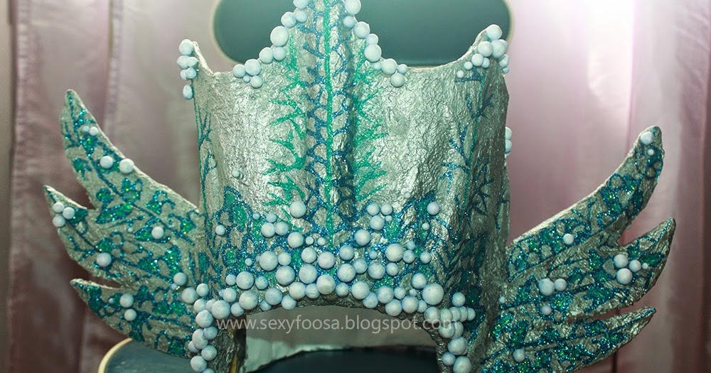 diy headdress goddess water