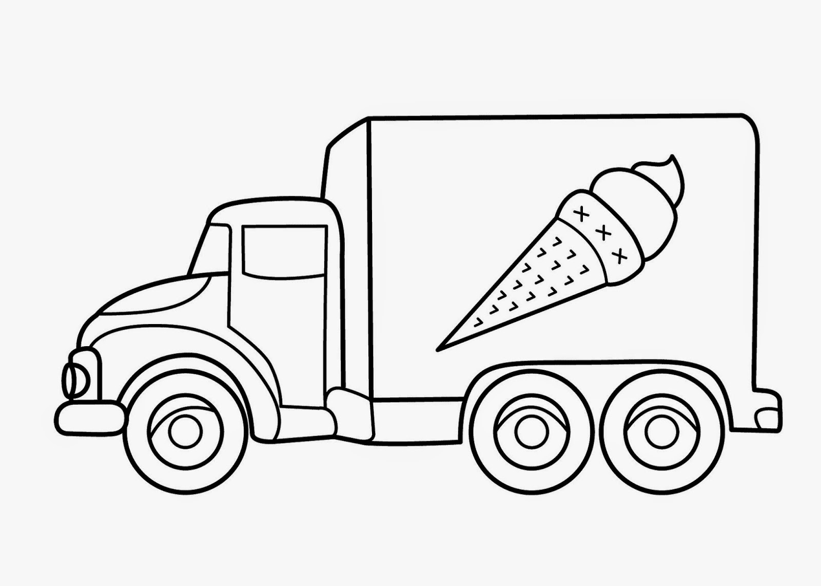 Kids Under 7 Vehicles Coloring Pages