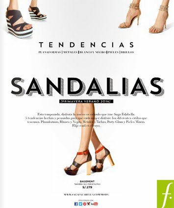 Catalogo zapatos saga falabella primavera verano 2014