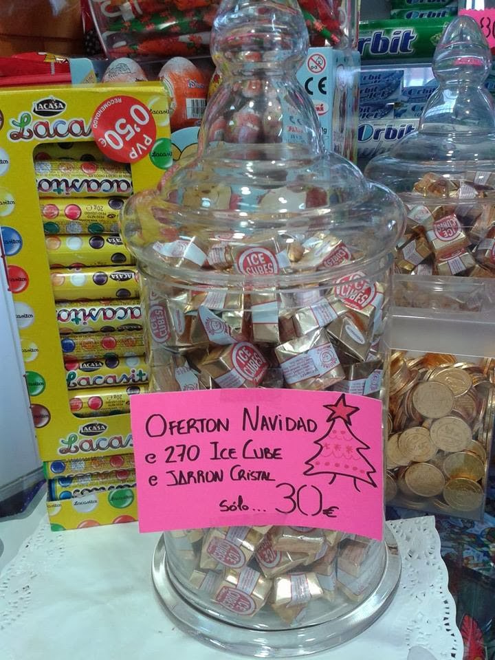 CANDY CORNER JARRON BOMBONES ICE CUBE 30 EUROS