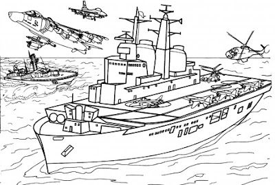 Airplane Coloring Pages on Com Coloring Pages     024 Military Ship Coloring Page Html