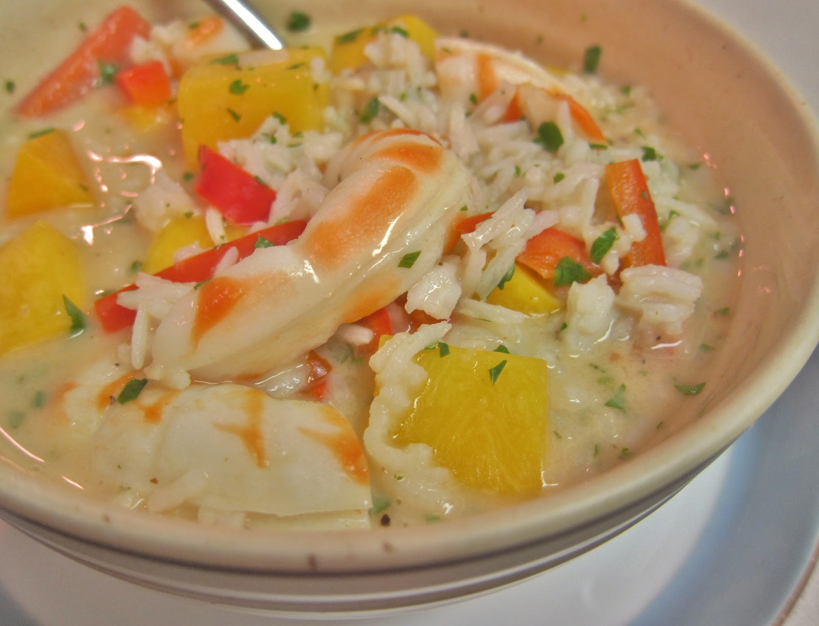 The Vegan Chronicle Shrimp and Butternut Squash in Coconut Milk Broth