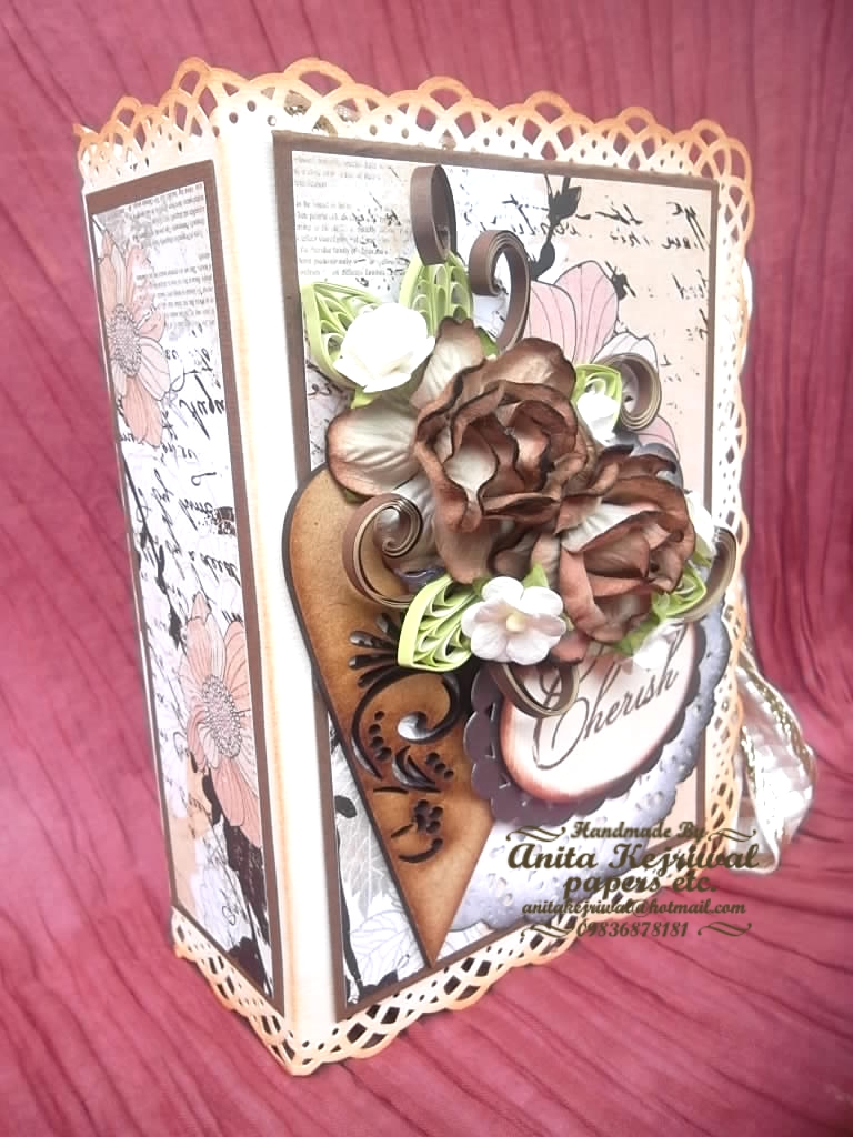 Crafters Corner SHADOW BOX BOOK CARDVINTAGE STYLE