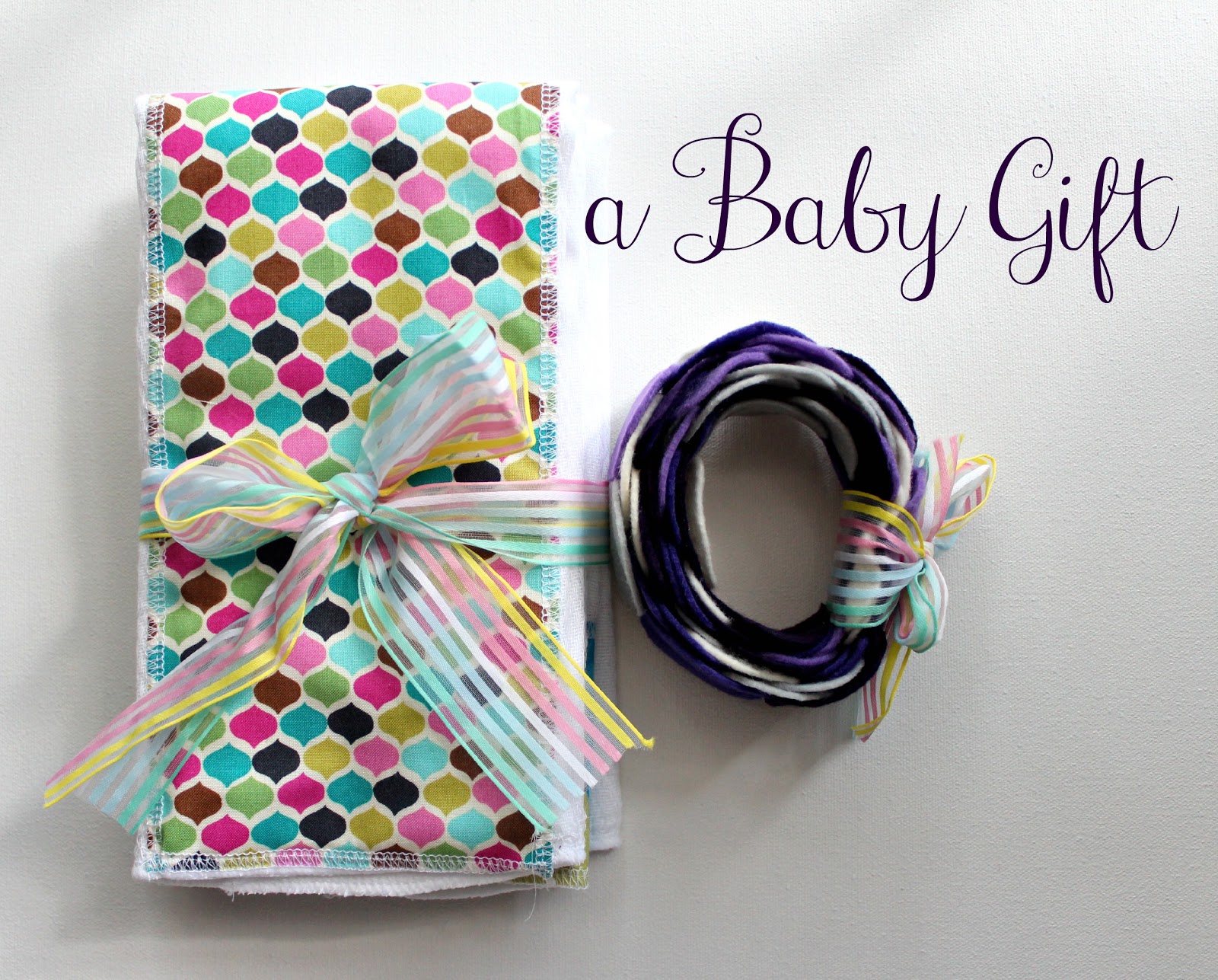 a baby gift and the perfect burp cloths - TaylorMade