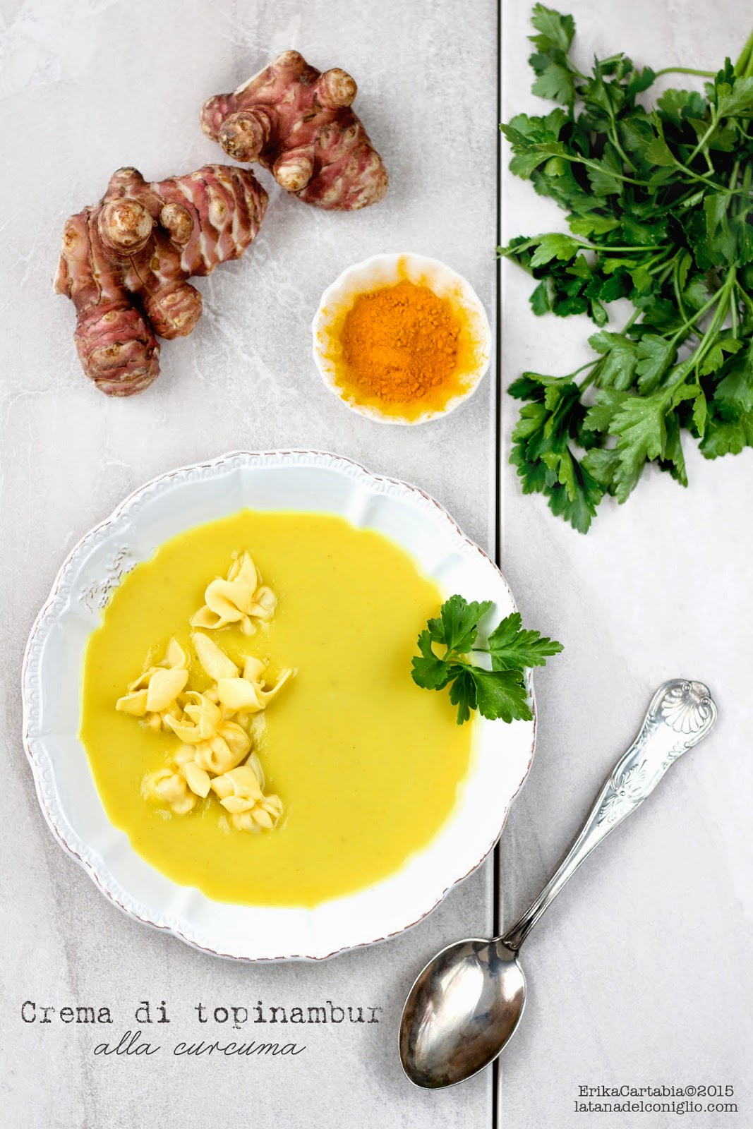 Crema di topinambur alla curcuma