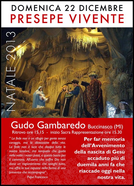 unaranaparlante Presepe vivente di Gudo Gambaredo.