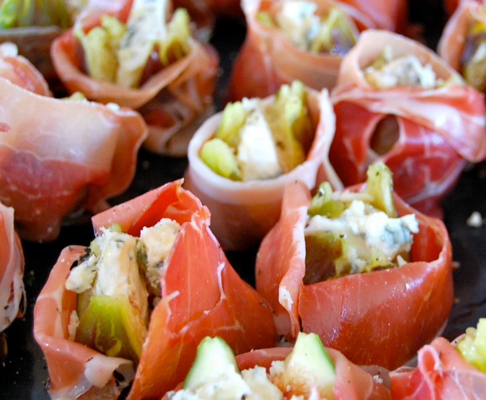 What Lucy Ate Next Spanish Figs, with Serrano Ham and Blue Cheese