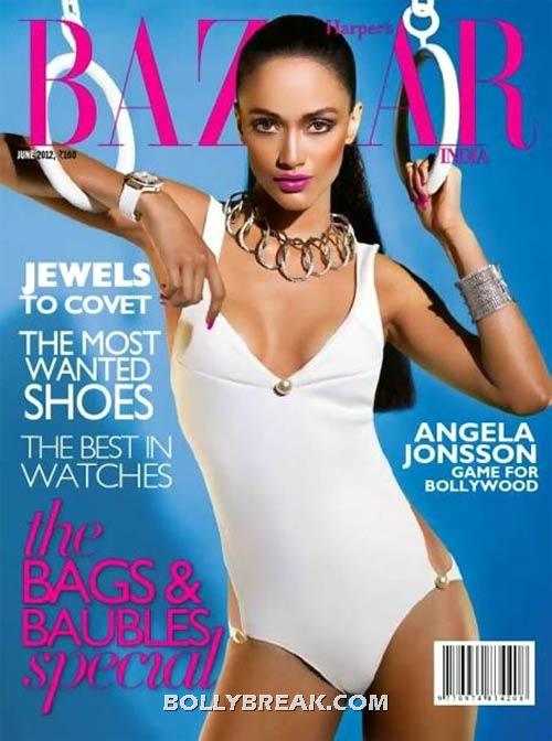 Angela jonsson looks desirable in white bodysuit - (2) - Bollywood cover girls 2012- sizzling hot babes
