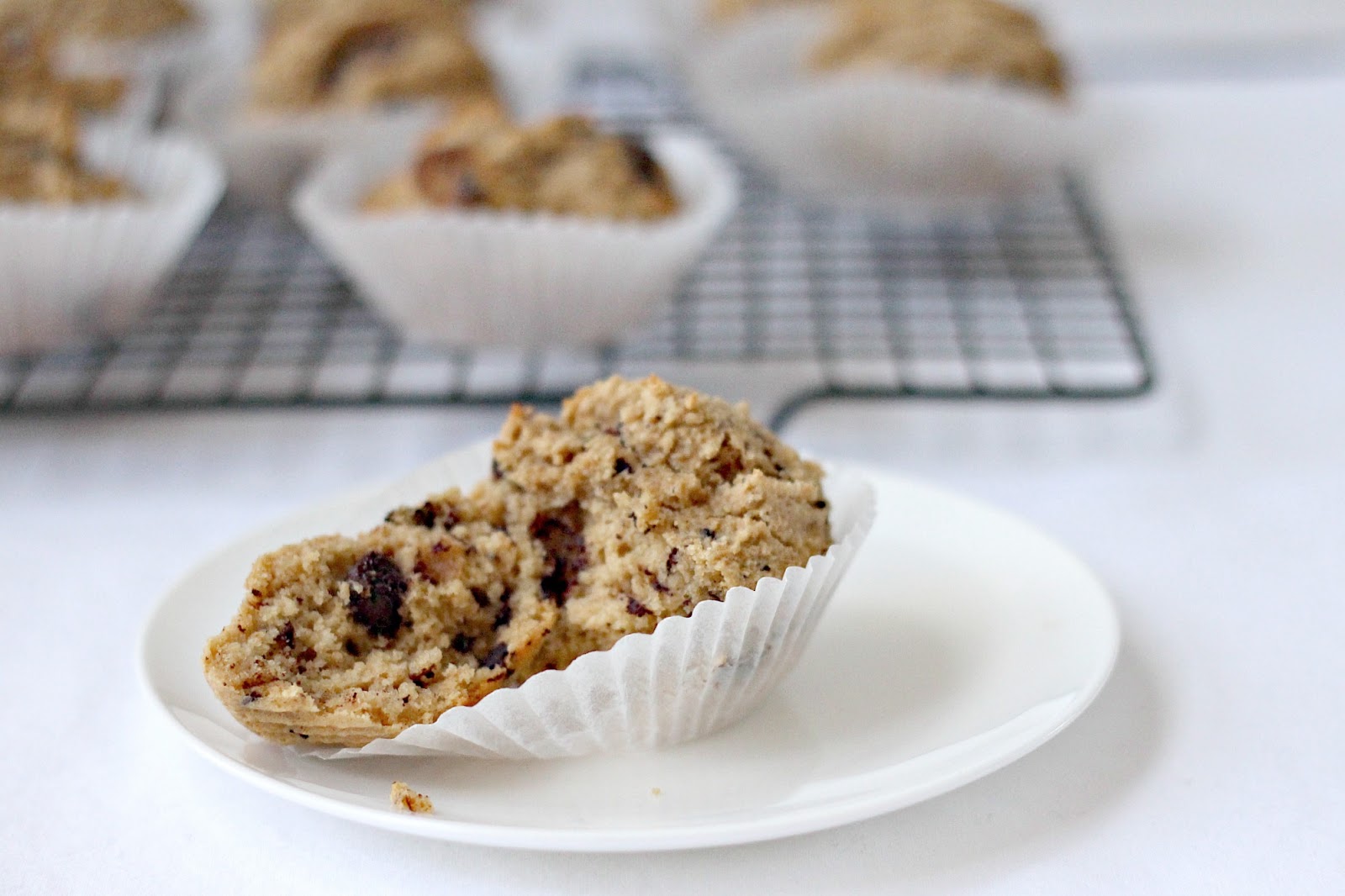 Milk and Honey Wholemeal Choc Chip & Chunk Muffins