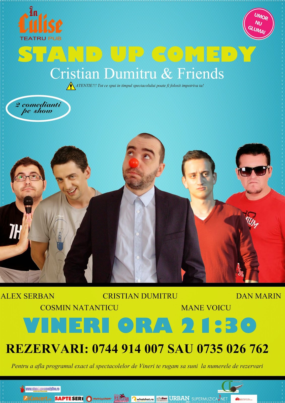 Stand-Up Comedy Vineri @ Culise Comedy Club Stand-Up Comedy Vineri @ Culise Comedy Club cu Cristian Dumitru