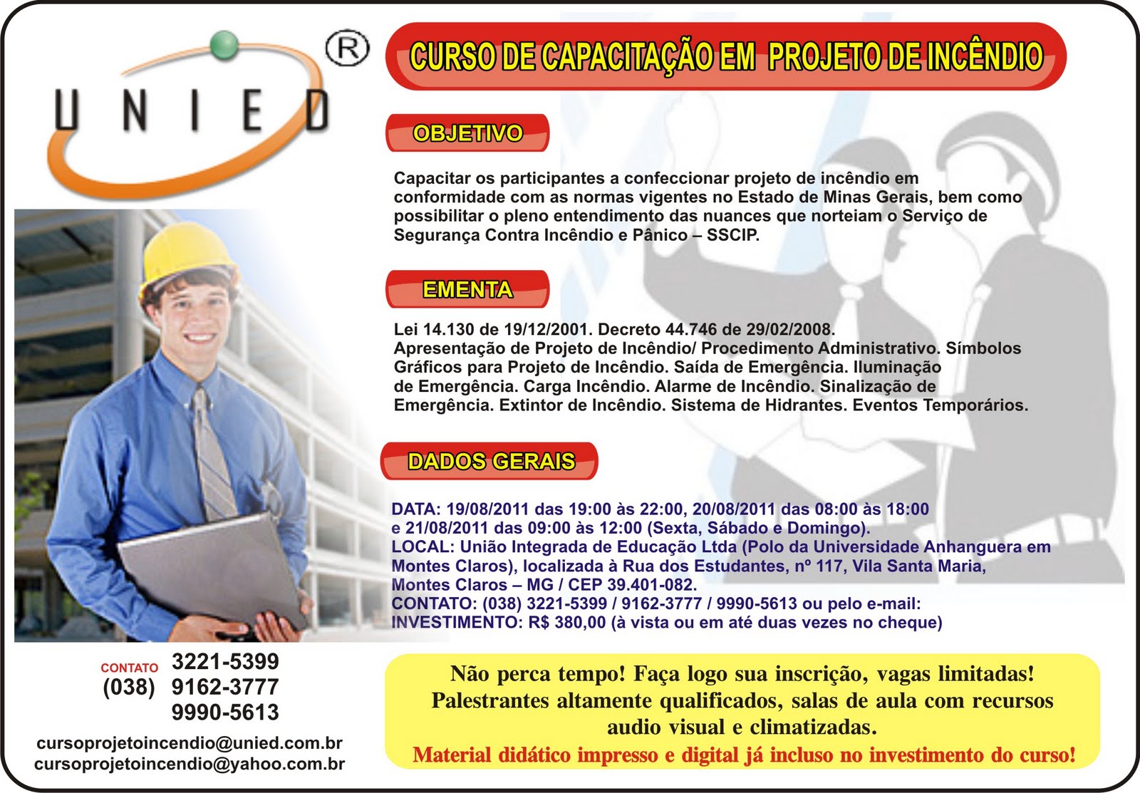 Curso de projeto de incendio
