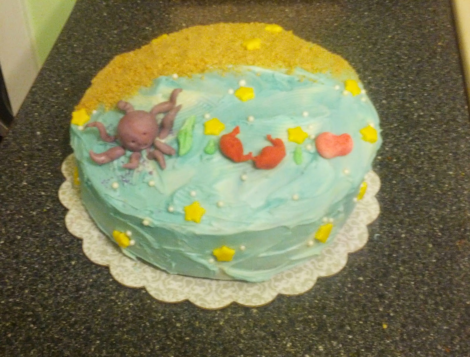 A S Cakery Beachy Sea Creature Cake