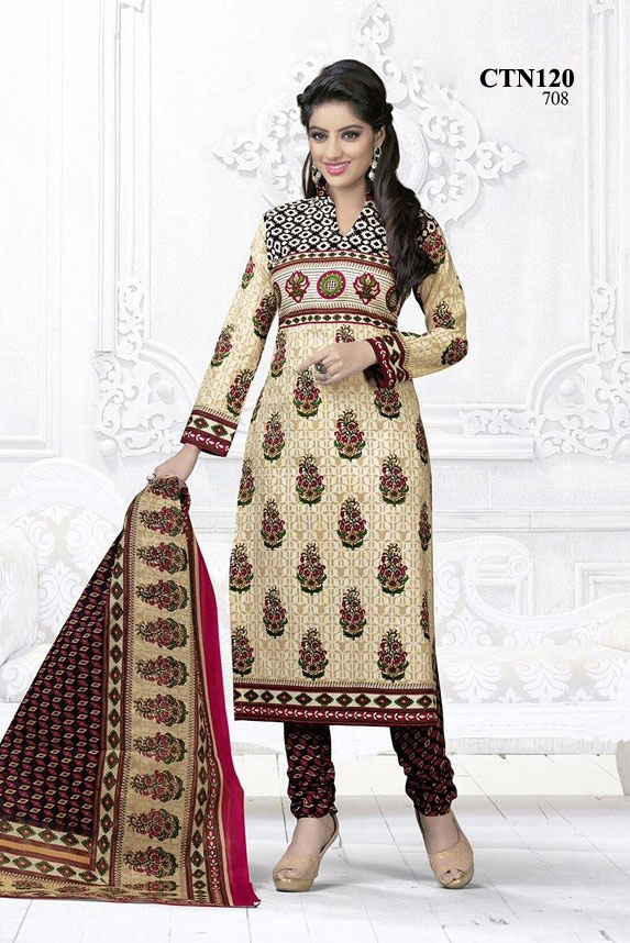 Beautiful Cotton Printed Dress Material Online Helix Enterprise