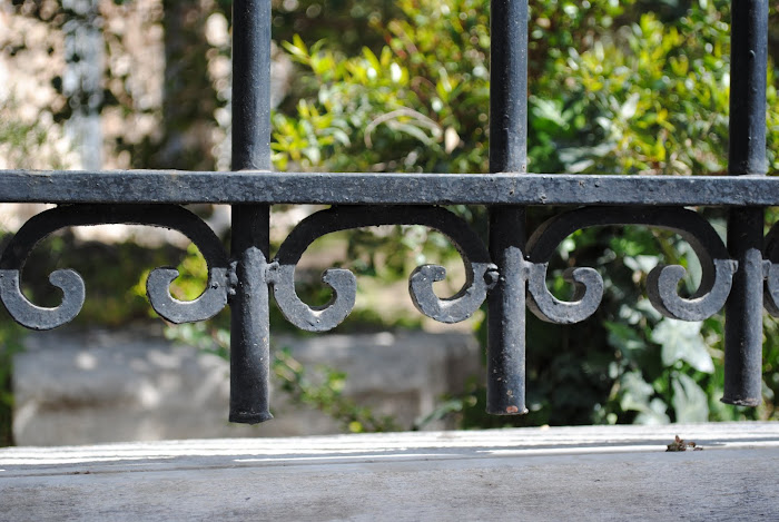 iron fence surrounding the first mosque in athens