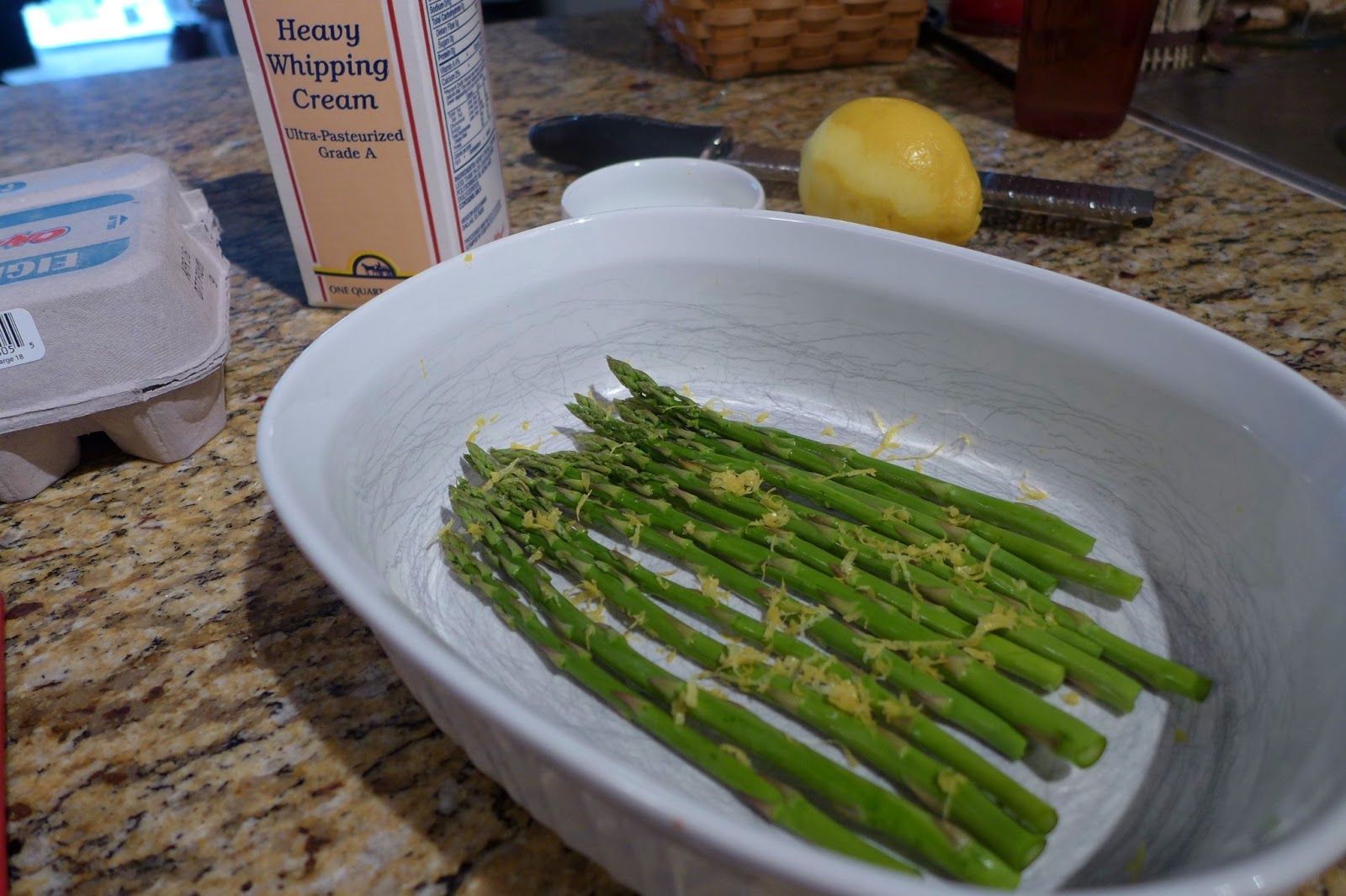 Dimples & Delights Baked Egg & Asparagus