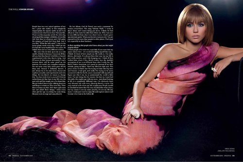 Miley Cyrus Covers Prestige Magazine October 2011 issue