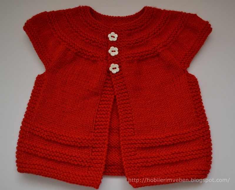 Hobilerim ve ben Yakadan başlamalı bebek yeleği&hellip;