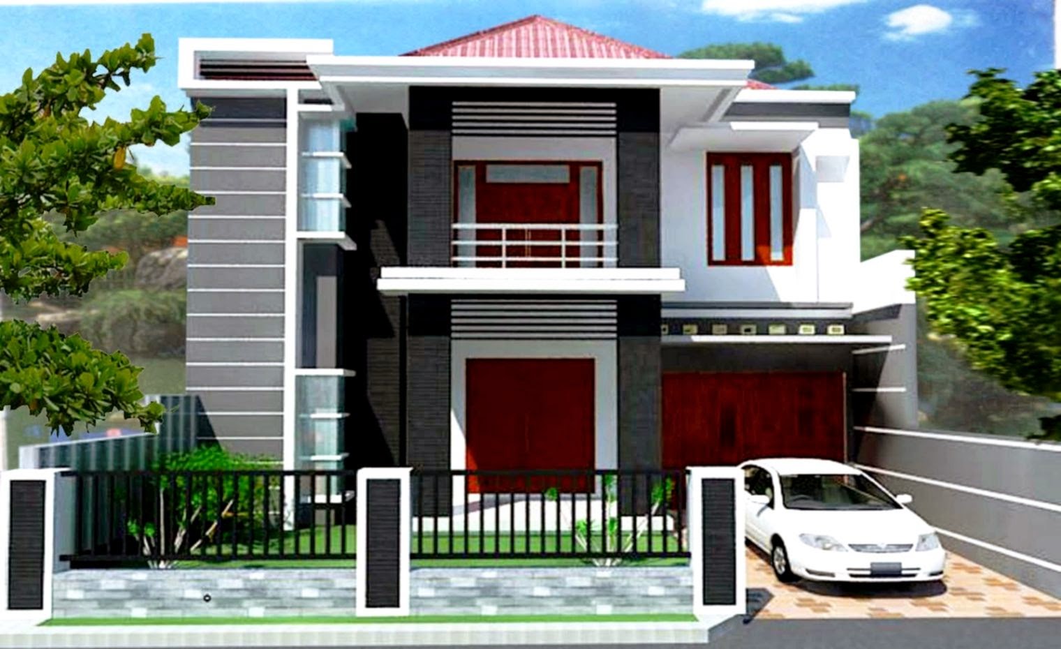 Rumah Minimalis Modern 2 Lantai Dekorasi Rumah 123