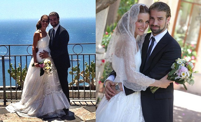 bodas de famosos. raquel sánchez silva y mario biondo. el vestido de